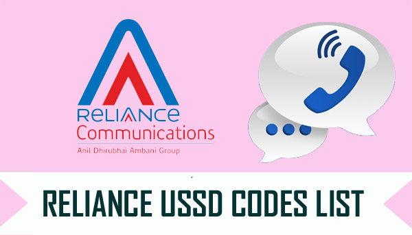 Reliance USSD Codes List