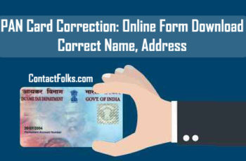 PAN Card Correction: Online Form Download 2019 – Correct Name, Address