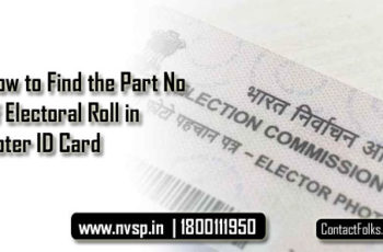 How to Find the Part Number of Electoral Roll in Voter ID Card