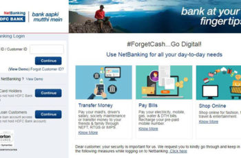 HDFC Bank Net Banking Login, Reset IPin, Register, Unblock & Activate User ID