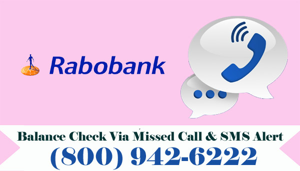 Rabobank Bank Balance Enquiry Check Via Missed Call & SMS Alert