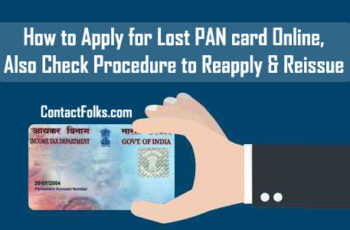 How to Apply for Lost PAN Card Online 2019, Also Check Procedure to Reapply & Reissue