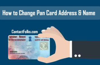 How to Change Pan Card Address & Name