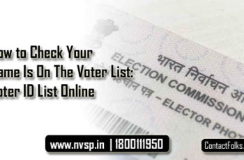 How to Check Your Name Is On The Voter List: Voter ID List Online
