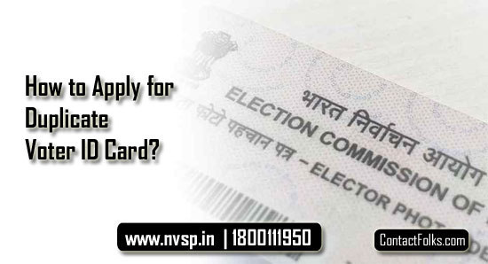 How to Apply for Duplicate Voter ID Card?