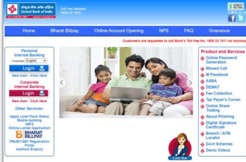 Central Bank of India Net Banking Login, Reset IPin, Register, Unblock & Activate User ID