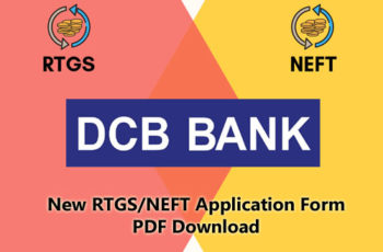 DCB Bank New RTGS/NEFT Application Form PDF Download – DCB Bank