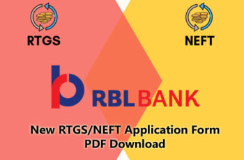 RBL Bank New RTGS/NEFT Application Form PDF Download – RBL Bank